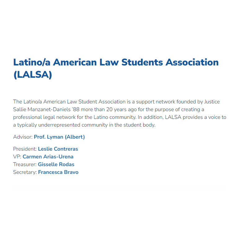 Hofstra Law Latino/a American Law Students Association - Hispanic and Latino organization in Hempstead NY
